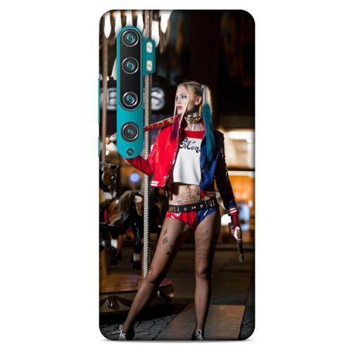 Xiaomi Mi Note 10 Uyumlu Kılıf Harley Quinn (24) Darbe Emici Kılıf Kiraz kırmızısı