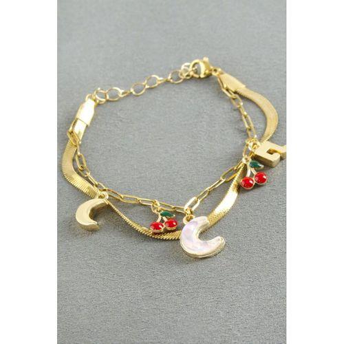 Hilal Şans Mineli Çelik Bileklik