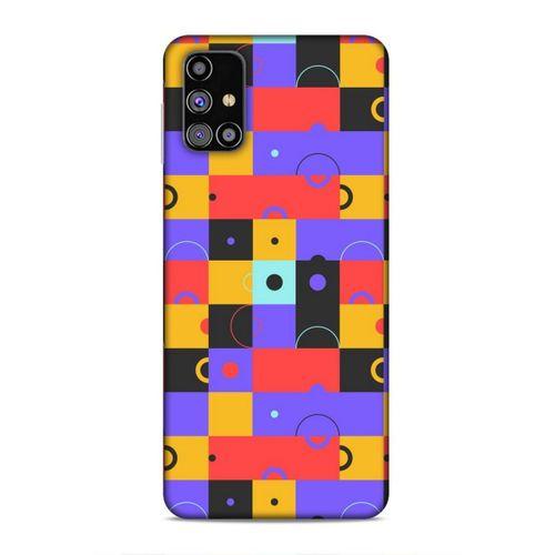 Samsung Galaxy M31s Uyumlu Kılıf Insomnia (37) Silicone Cover Mor Sarı