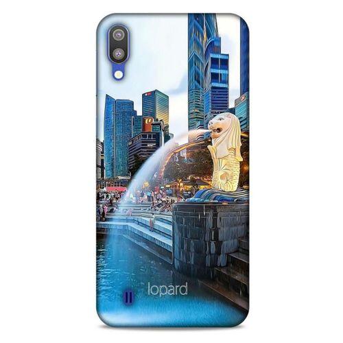Samsung Galaxy M10 Kılıf Dünya Mimarisi (47) Crystal Flex Kılıf Merlion Singapur
