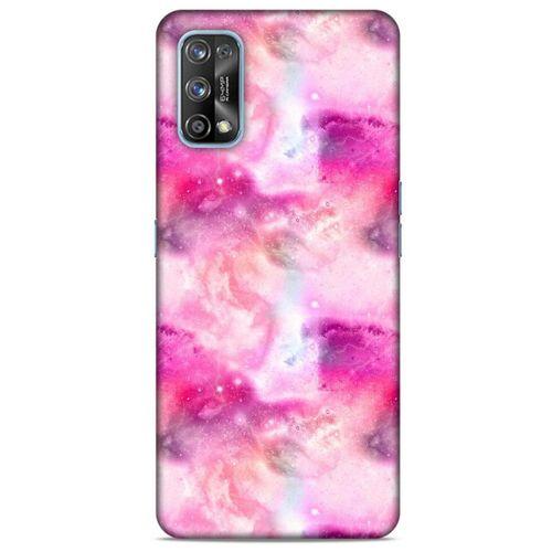Mermer Desenli (5) Tema Koruma Kabı Fuşya Oppo Realme 7 Pro Kılıf
