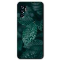 OPPO Oppo Reno 6 Kılıf HD Desen Baskılı Arka Kapak - Yağmurlu Yaprak