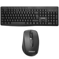 Everest KM-719 Siyah 2in1 Kablosuz Q Multimedia Klavye + Mouse Set