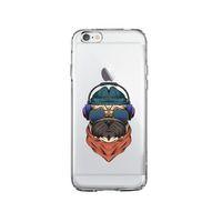 iPhone 6 Plus Pug Lens Korumalı Şeffaf Telefon Kılıfı