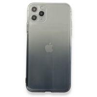 XD iPhone 11 Pro Max Kılıf Lüx Çift Renkli Silikon - Siyah