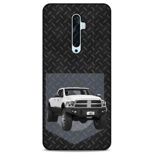 Lopard Oppo Reno 2z Uyumlu Kılıf PickUpX (20) Koruyucu Kılıf Beyaz Gümüş