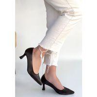 Mırta Acı Kahve Cilt Topuklu Ayakkabı