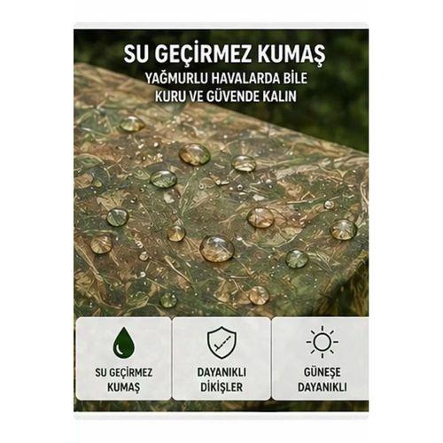 Otomatik Kabin Giyinme Çadırı 120x120x190 Cm Üst H.alandırma Yan Pencereli Duş & Wc Çadırı