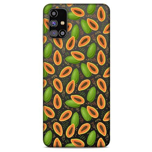 Frutix Papaya 01 Samsung Galaxy M31s Kılıf Desenli Silikon