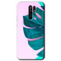 Xiaomi Redmi 9 Kılıf Baskılı Kapak - 3D Yaprak +Tam Kaplayan Mat Seramik