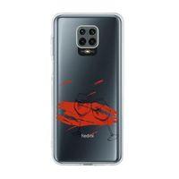 Xiaomi Redmi Note 9S Spilled Wine Premium Şeffaf Silikon Kılıf