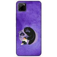 Oppo Realme C11 Kılıf Depresyon (41) Tank Kılıf Koyu Yeşil Pembe