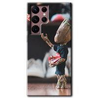 Samsung Galaxy S22 Ultra HD Baskılı Kılıf + 9D Tam Ekran Koruyucu - I am Groot