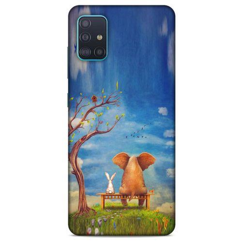 Samsung Galaxy A51 Kılıf Depresyon (28) Arka Kapak Kırmızı Siyah