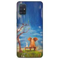 Samsung Galaxy A51 Kılıf Depresyon (28) Arka Kapak Kırmızı Siyah