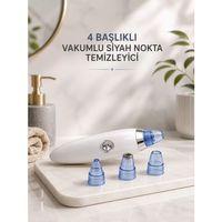 Yeni Nesil Vakumlu Pilli Siyah Nokta Ve Yüz Temizleme Cihazı 4 Başlıklı