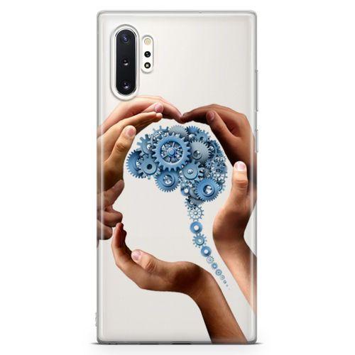 Samsung Galaxy Note 10 Plus Kılıf Beyin Makinesi Arka Kapak Koruma Desenli Full Koruyucu