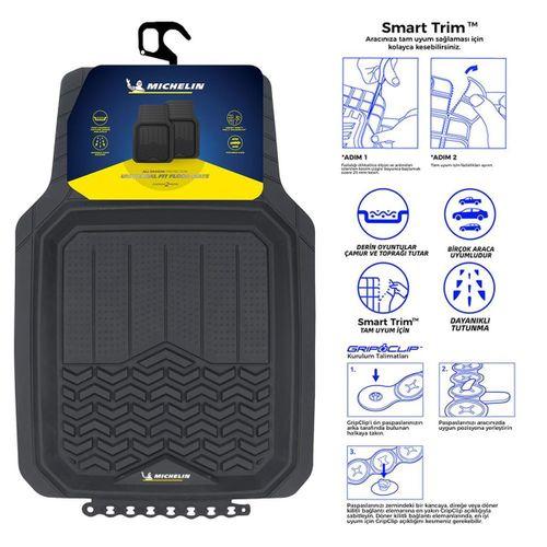 Michelin MC34594 Tüm Araçlara Uyumlu 2 Parça Üniversal 3D Havuzlu Oto Paspas