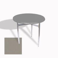 Dockers Venedik Masa Yuvarlak Çap 70 kromnikel (Werzalit, Wermodin veya Allzalit Tabla) - Koyu Gri