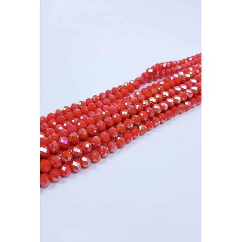 Koyu Turuncu Kristal Boncuk 8 mm