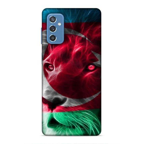 Samsung Galaxy M52 Uyumlu Kılıf Azarbaijan (23) Ultra Koruma Kılıfı Aslan Bayrak