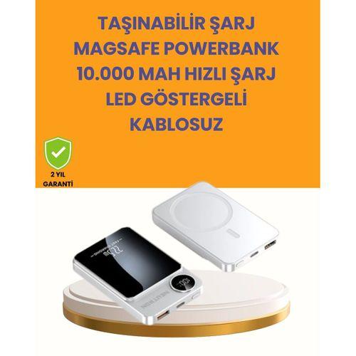 20w Pd Ve 15w Manyetik Kablosuz Şarj Destekli Taşınabilir Powerbank