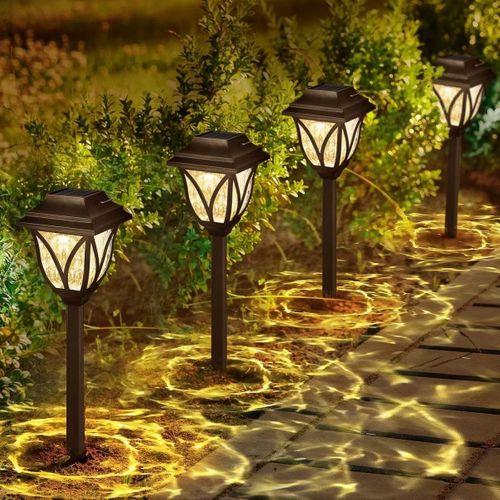 6'lı Solar Bahçe Aydınlatması Beyaz Işık Mz-304