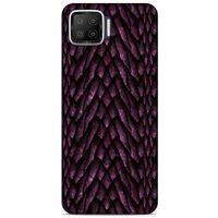 Oppo A73 Kılıf Dragons (7) Telefon Kılıfı Ejderha Skin Bordo