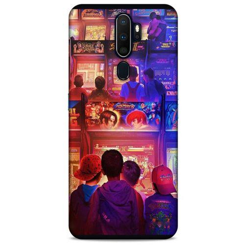 Retro (33) Desen Hybrid Kılıf Renkli Oppo A5 2020 Kılıf