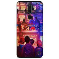 Retro (33) Desen Hybrid Kılıf Renkli Oppo A5 2020 Kılıf