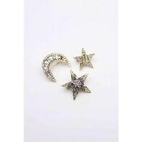 3'lü Ay Yıldız Broş - Altın