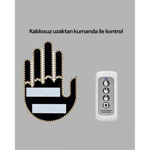 Kablosuz Kumandalı Led Jest Işığı – 3 Modlu Araba Arkası Mesaj Işığı, 203 Led İle Yüksek Parlaklık