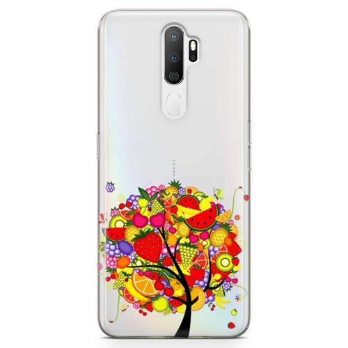 Oppo A9 2020 Kılıf Meyve Bahçeleri Arka Kapak Koruma Desenli Full Koruyucu