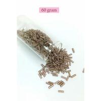 Uzun Boru Kesme Boncuk Çap 2mm Uzunluk 10 mm - 60 Gram - Duman - BNC292
