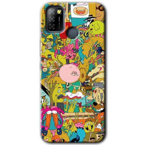 İnfinix Smart 5 Kılıf HD Desen Baskılı Arka Kapak - Süper Çizgi Kahramanlar 2