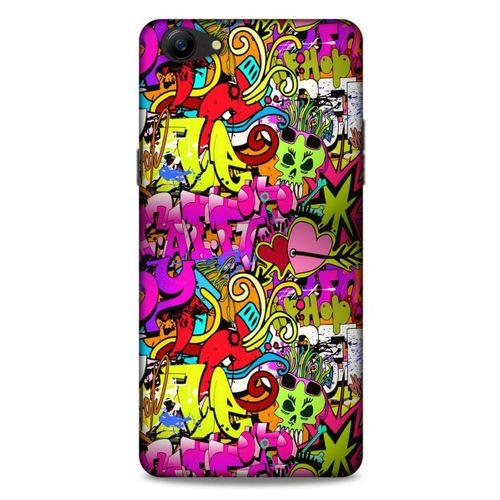 Graffitix (6) Desenli Silikon Kapak Oppo A79 Kılıf