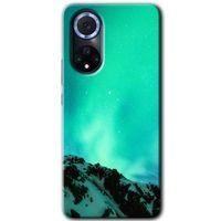 MRCİLETİSİM Huawei Nova 9 Kılıf HD Desen Baskılı Arka Kapak+Temperli Cam - Aurora