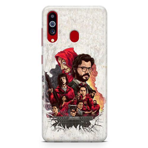 Samsung Galaxy A20s Kılıf La Casa De Papel Arka Kapak Koruma Desenli Full Koruyucu