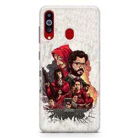 Samsung Galaxy A20s Kılıf La Casa De Papel Arka Kapak Koruma Desenli Full Koruyucu