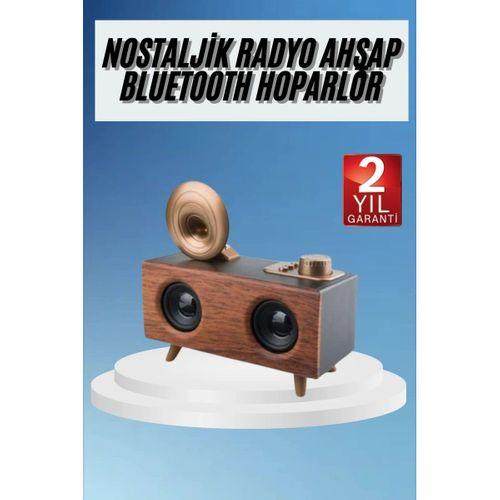 Gramafon Radyo Bluetooth Hoparlör Nostaljik Radyo Fm Radyo