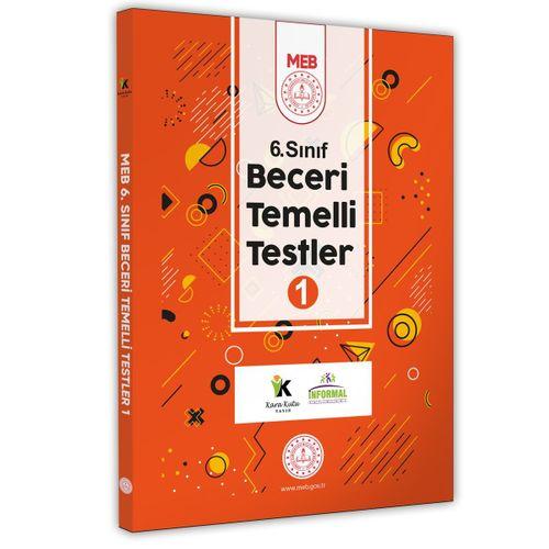 2025 6 Sınıf MEB Beceri Temelli Testler 1  Kitap Örnek Soru Bankası (Renkli Baskı A4 Boyut)