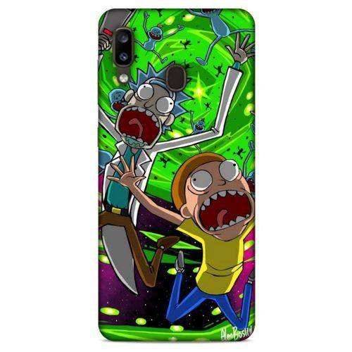 Samsung Galaxy A20 Uyumlu Kılıf Rick And Morty (22) Tam Koruma Kılıfı Nancy