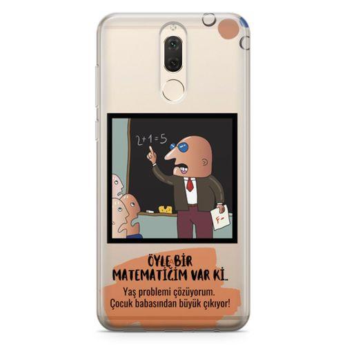 Huawei Mate 10 Lite Kılıf Caps Matematik Arka Kapak Koruma Desenli Full Koruyucu