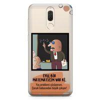 Huawei Mate 10 Lite Kılıf Caps Matematik Arka Kapak Koruma Desenli Full Koruyucu