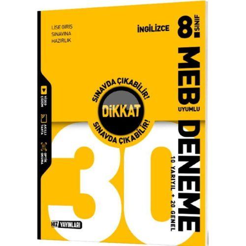 8. Sınıf İngilizce 30 Deneme Hız Yayınları