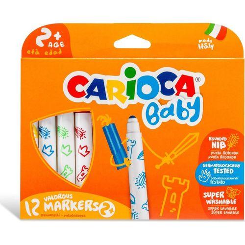 Carioca Carioca Jumbo Bebek Süper Yıkanabilir Keçeli Boya Kalemi 12Li