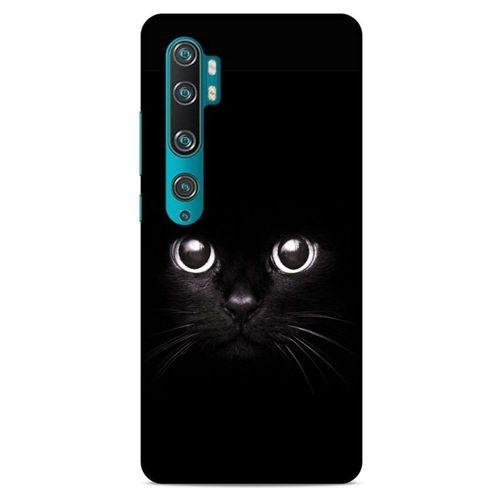 Lopard Xiaomi Mi Note 10 Uyumlu Kılıf Kediler (44) Tough Armor Kılıf Kara Kedi