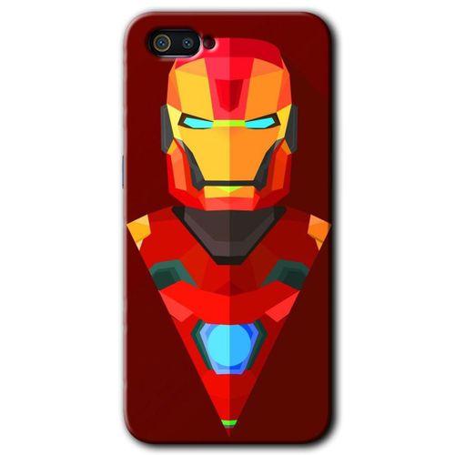 Realme C2 Kılıf HD Desen Baskılı Arka Kapak - İron Man Çizim