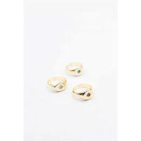 6'lı Taşlı Yüzük Seti - Altın