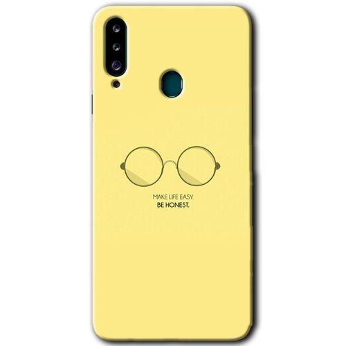 Potkal Hediye Fabrikası Samsung Galaxy A20s HD Baskılı Kılıf + 9D Tam Ekran Koruyucu - Be Honest